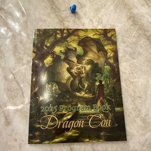 Dragon Con 2025 Atlanta Official Program Guide with Bonus Mini Action Figure NEW